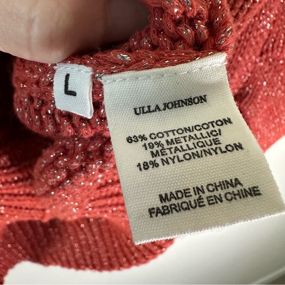 Ulla Johnson Tunis Metallic Sweater SZ L - Picture 4 of 6